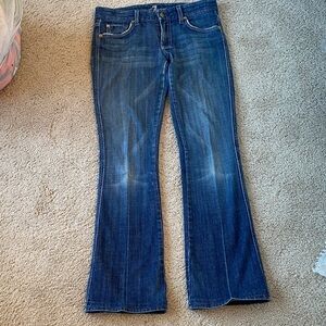 7 For All Mankind Dark Blue Bootcut Jeans